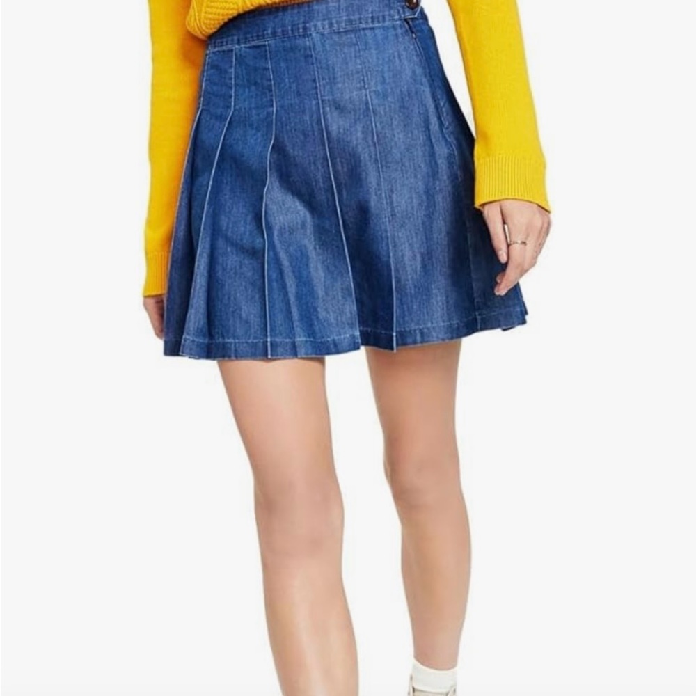 Tommy Jeans pleated denim skirt